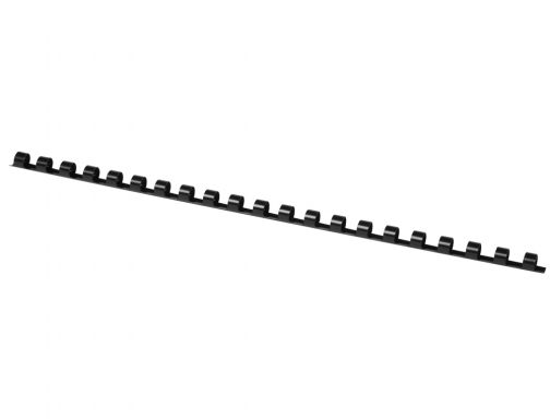 Canutillo Q-connect redondo 8 mm plastico negro capacidad 40 hojas caja de KF24018, imagen 2 mini