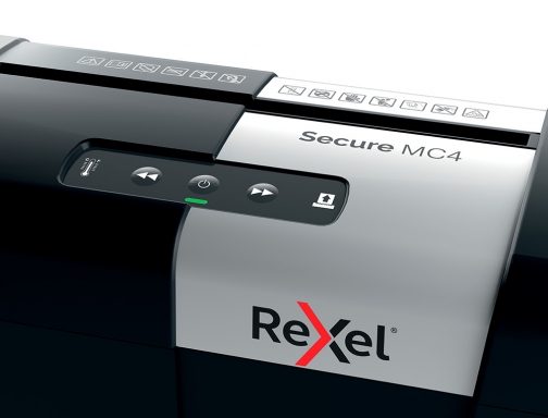 Destructora de documentos Rexel secure mc4 capacidad 4 hojas micro corte destruye 2020129EU, imagen 4 mini
