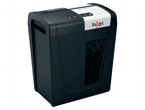 Destructora de documentos Rexel secure mc6 eu capacidad 6 hojas grapas clips 2020130EU, imagen 4 mini