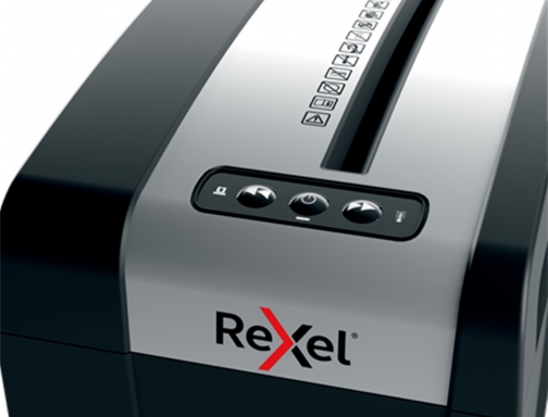 Destructora de documentos Rexel secure mc6-sl eu capacidad 6 hojas grapas clips 2020133EU, imagen 5 mini