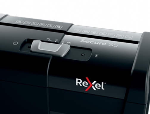Destructora de documentos Rexel secure s5 eu capacidad 5 hojas grapas clips 2020121EU, imagen 5 mini