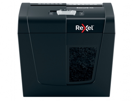 Destructora de documentos Rexel secure x6 eu capacidad 6 hojas grapas clips 2020122EU, imagen 2 mini