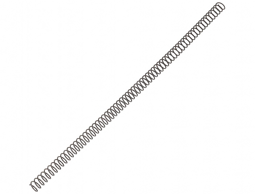 Espiral de metal Q-connect 64 5:1 10 mm 1mm caja de 200 KF04429 , negro, imagen 2 mini