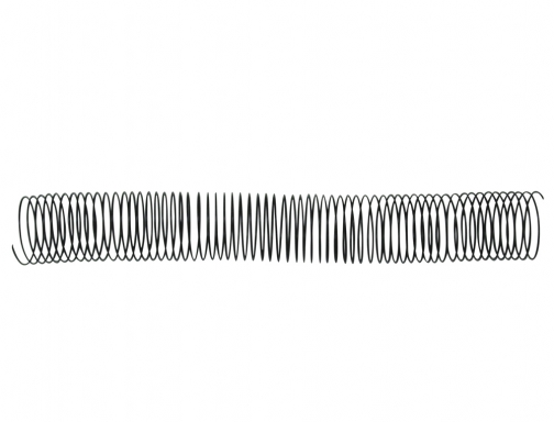 Espiral de metal Q-connect 64 5:1 28mm 1,2mm caja de 50 unidades KF04438 , negro, imagen 2 mini