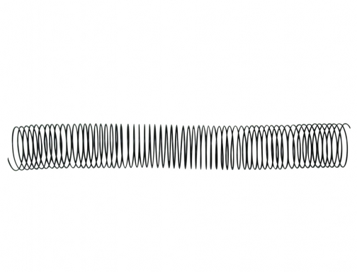 Espiral de metal Q-connect 64 5:1 36mm 1,2mm caja de 25 unidades KF11137 , negro, imagen 2 mini