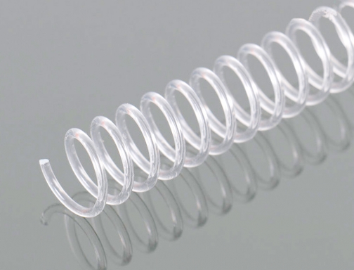Espiral plastico Q-connect transparente 32 5:1 6mm 1,8mm caja de 100 unidades KF18757, imagen 3 mini