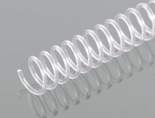 Espiral plastico Q-connect transparente 32 5:1 10mm 1,8mm caja de 100 unidades KF18759, imagen 3 mini