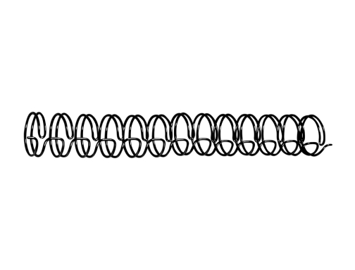 Espiral wire 3:1 11 mm n.7 negro capacidad 90 hojas caja de Gbc RG810710, imagen 2 mini