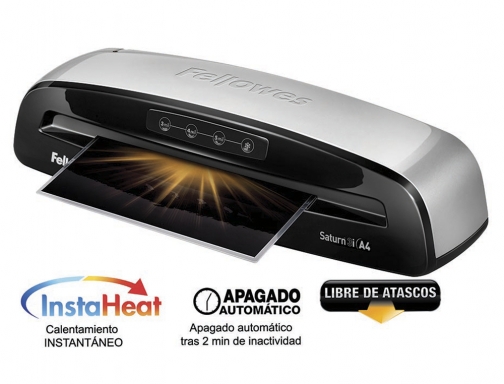 Plastificadora Fellowes saturn 3i Din A3 2 rodillos sistema antiatasco hasta 125 5736001, imagen 3 mini