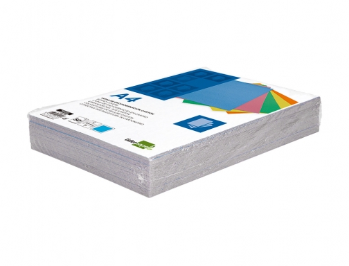 Tapa encuadernacion Liderpapel carton A4 0,9mm azul fluor paquete de 50 unidades 166056, imagen 5 mini
