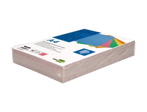Tapa encuadernacion Liderpapel carton A4 0,9mm rosa fluor paquete de 50 unidades 166058, imagen 5 mini