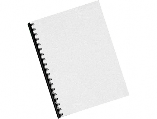 Tapa de encuadernacion Q-connect carton Din A4 blanco brillante 250 gr caja KF00498, imagen 4 mini