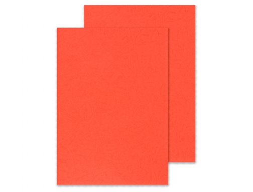 Tapa de encuadernacion Q-connect carton Din A4 rojo simil piel KF00499, imagen 3 mini