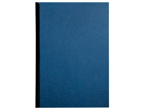 Tapa de encuadernacion Q-connect carton Din A4 azul simil piel 250 gr KF00500, imagen 2 mini