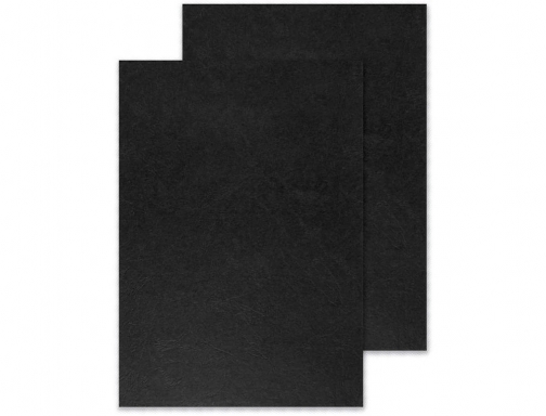 Tapa de encuadernacion Q-connect pvc Din A4 opaca negra 180 micras caja KF26808 , negro, imagen 3 mini