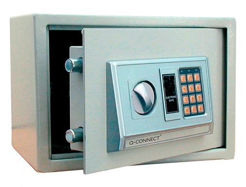 Caja de seguridad Q-connect electronica clave digital capacidad 10l con accesorios fijacion KF04390, imagen 2 mini