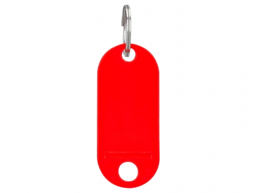Llavero portaetiquetas Q-connect color rojo expositor de 100 unidades KF02691, imagen 5 mini