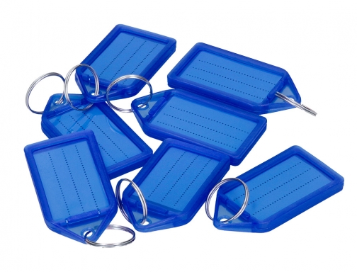 Llavero portaetiquetas Q-connect premium color azul caja de 40 unidades KF10480, imagen 4 mini