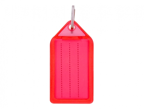 Llavero portaetiquetas Q-connect premium color rojo caja de 40 unidades KF10481, imagen 5 mini