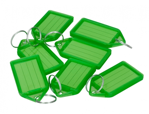 Llavero portaetiquetas Q-connect premium color verde caja de 40 unidades KF10482, imagen 4 mini