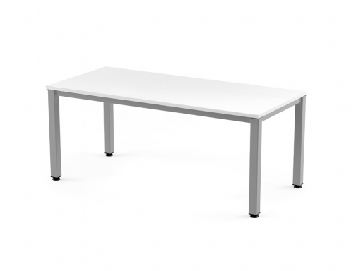 Mesa de oficina Rocada executive 2002AD04 aluminio blanco 160x80 cm, imagen 2 mini