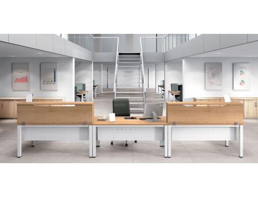 Mostrador de altillo Rocada valido para mesas work metal executive 100x30x40 cm 5012AN02, imagen 5 mini
