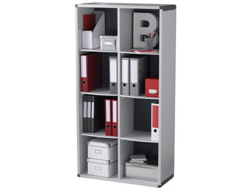 Mueble estanteria Paperflow 8 casillas 1518x790x330 mm BM8K2.11 , gris, imagen 2 mini