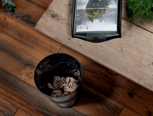 Papelera plastico Leitz recycle color negro 15 litros 53280095, imagen 2 mini