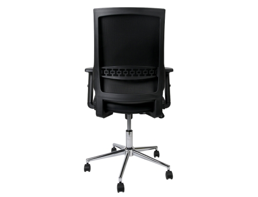 Silla giratoria Q-connect respaldo medio de similpiel regulable en altura 980+100x630x625 mm KF10302 , negro, imagen 5 mini