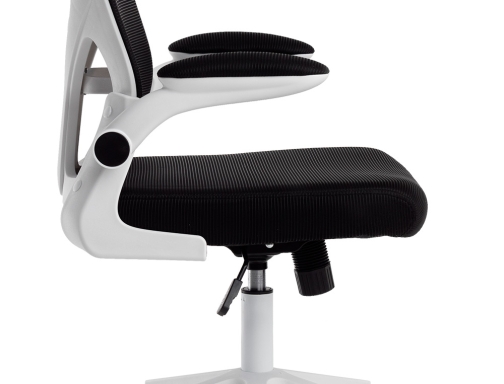 Silla Q-connect ergonomica pal ermo malla base nylon alt max 1300 anc KF04635 , blanco negro, imagen 5 mini