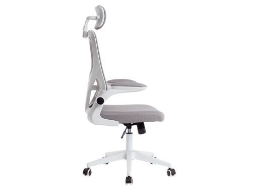 Silla Q-connect ergonomica pal ermo malla base nylon alt max 1300 anc KF04636 , blanco gris, imagen 4 mini