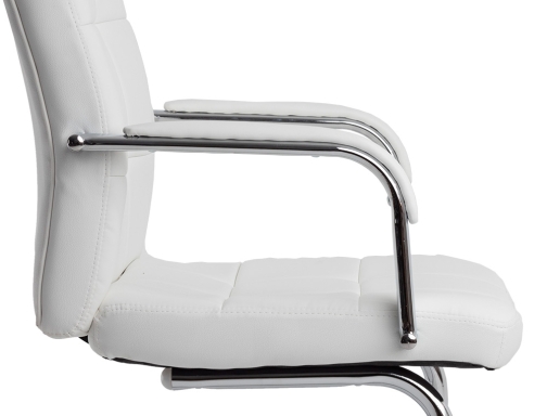 Silla Qconnect escritorio pia ve simil piel base de metal alt max KF04625 , blanco, imagen 5 mini
