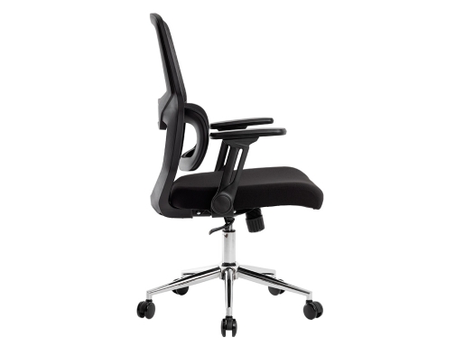 Silla Q-connect oficina lucca malla base de metal alt max 1090 anc KF04637 , negro, imagen 4 mini