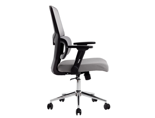 Silla Q-connect oficina lucca malla base de metal alt max 1090 anc KF04638 , negro gris, imagen 4 mini