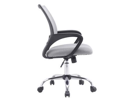 Silla Q-connect oficina siena malla base de metal alt max 1000 anc KF04643 , blanco gris, imagen 4 mini