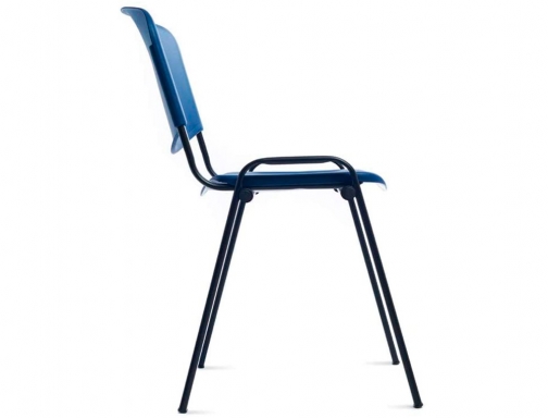 Silla Rocada confidente estructura de metal respaldo y asiento en polimero color 975V15-3 , azul, imagen 4 mini