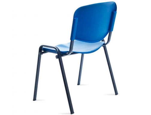 Silla Rocada confidente estructura de metal respaldo y asiento en polimero color 975V15-3 , azul, imagen 5 mini