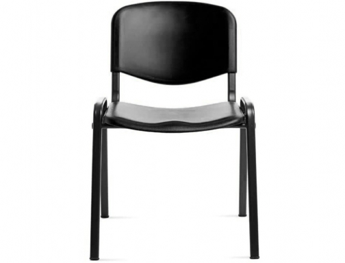 Silla Rocada confidente estructura de metal respaldo y asiento en polimero color 975V15-4 , negro, imagen 2 mini