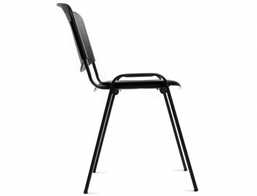 Silla Rocada confidente estructura de metal respaldo y asiento en polimero color 975V15-4 , negro, imagen 4 mini