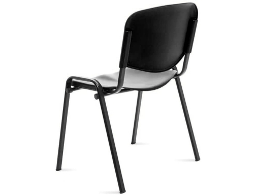 Silla Rocada confidente estructura de metal respaldo y asiento en polimero color 975V15-4 , negro, imagen 5 mini