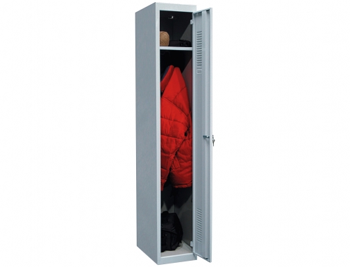 Taquilla de metal Ar storage 50x180x30 cm 1 puerta con llave color TAQ 301 INI , gris, imagen 2 mini