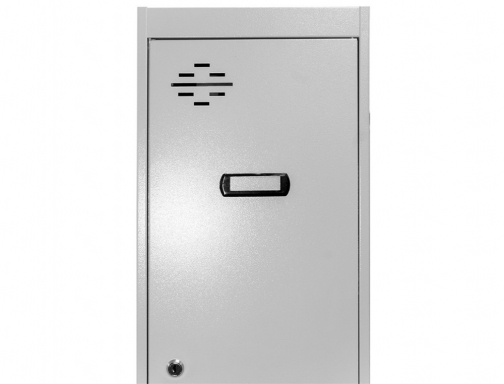 Taquilla de metal Simonlocker 2 puertas con cerradura respiradero y etiquetero gris 90233W1230 , gris gris, imagen 2 mini