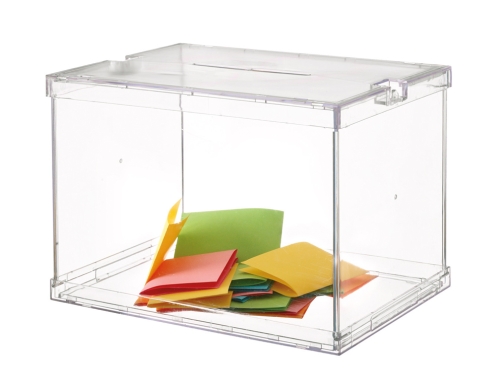 Urna electoral plegable con precintos de seguridad 440x310x315mm Archivo 2000 6158 CS TP , transparente, imagen 2 mini