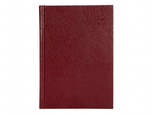 Agenda encuadernada Liderpapel corfu 15x21 cm 2023 dia pagina color rojo papel 164041, imagen 2 mini