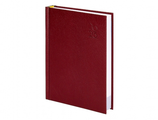 Agenda encuadernada Liderpapel corfu 15x21 cm 2023 dia pagina color rojo papel 164041, imagen 4 mini