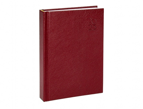 Agenda encuadernada Liderpapel corfu 15x21 cm 2023 dia pagina color rojo papel 164041, imagen 5 mini