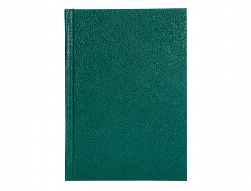 Agenda encuadernada Liderpapel corfu 15x21 cm 2023 dia pagina color verde papel 164042 , negro, imagen 2 mini