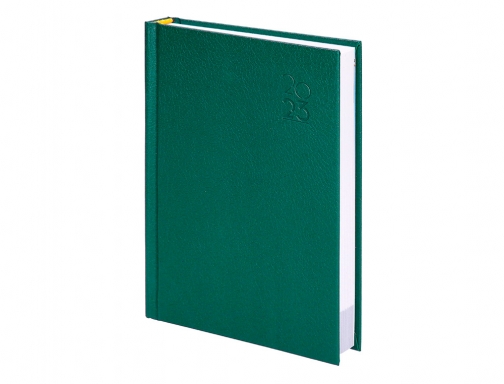 Agenda encuadernada Liderpapel corfu 15x21 cm 2023 dia pagina color verde papel 164042 , negro, imagen 4 mini