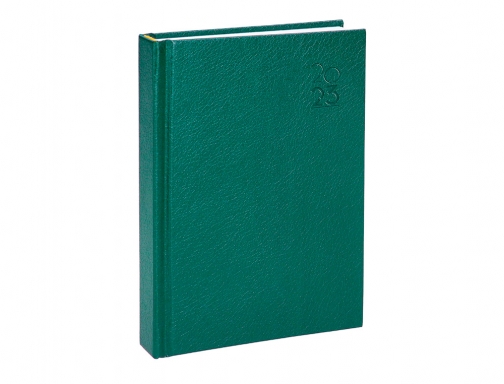 Agenda encuadernada Liderpapel corfu 15x21 cm 2023 dia pagina color verde papel 164042 , negro, imagen 5 mini