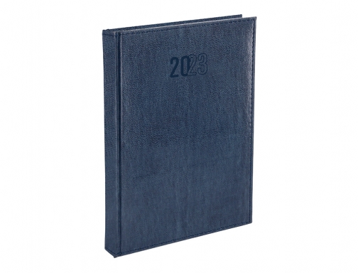 Agenda encuadernada Liderpapel creta 15x21 cm 2023 dia pagina color azul papel 164053, imagen 5 mini